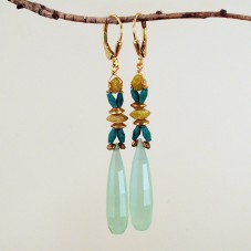 aqua chalcedony drops $68